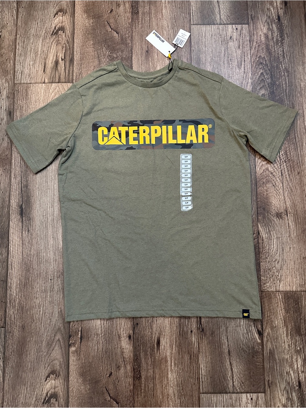 Caterpillar Cotton Blend Classic Logo T-shirt Men’s Size S Green